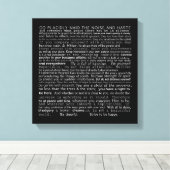 De Desiderata muur hangen Canvas Afdruk (Insitu (Houten vloer))