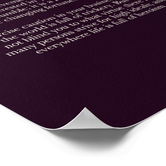 De Desiderata Poster (Hoek)