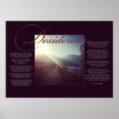 De Desiderata Poster (Voorkant)