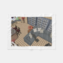 de DesignCenter decoratie kunst Fleece Deken