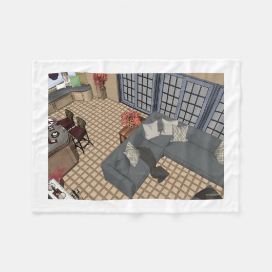 de DesignCenter decoratie kunst Fleece Deken (Voorkant (Horizontaal))