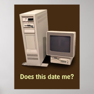 De  Desktop Computer doet het Datum me Poster