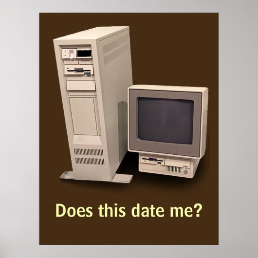 De Desktop Computer doet het Datum me Poster (Voorkant)