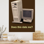 De Desktop Computer doet het Datum me Poster (Keuken)