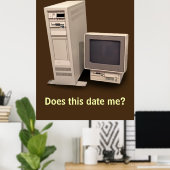 De Desktop Computer doet het Datum me Poster (Thuiskantoor)