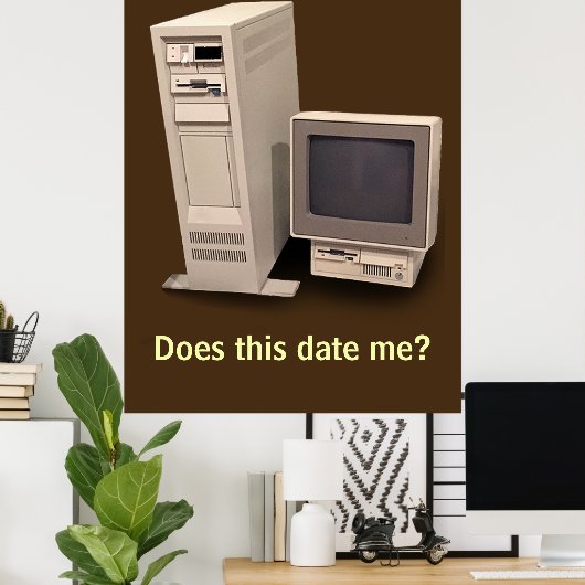 De Desktop Computer doet het Datum me Poster (Thuiskantoor)