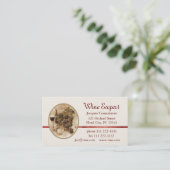 De Deskundige van de wijn Visitekaartje (Staand voorkant)