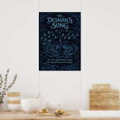 De desmansong Rivierillustratie Poster (Keuken)