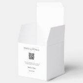 De details bruiloft website scan QR voeg paar naam Bedankdoosjes (Geopend)