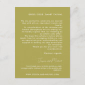 💍De DETAILS Minimalistische Elegante bruiloft Informatiekaartje (Achterkant)
