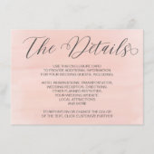 De Details Wedding Enclosure Card Informatiekaartje (Voorkant)