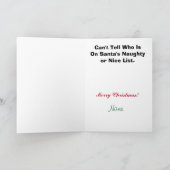 De Detective van de politie, de Grappige Feestdagen Kaart (Binnen)