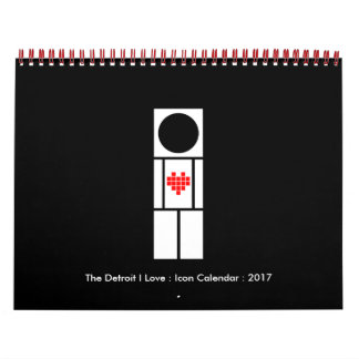 De Detroit waar ik van hou: Pictogramkalender Kalender