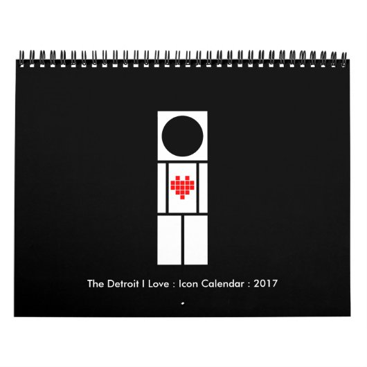 De Detroit waar ik van hou: Pictogramkalender Kalender (Hoes)