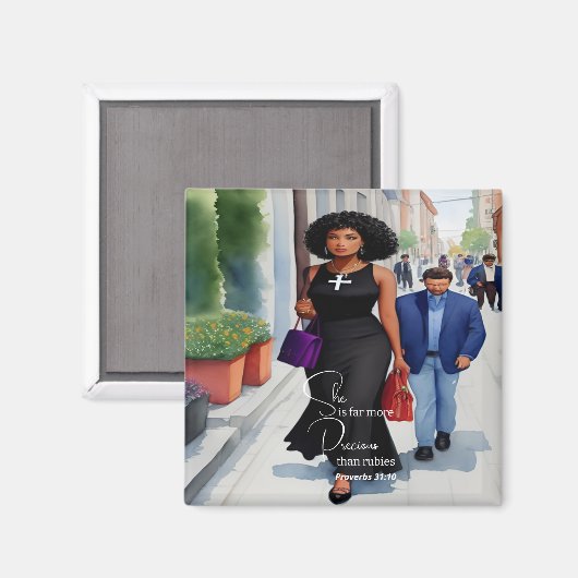 De deugdzame Vrouw Magneet (Voorkant / Achterkant)