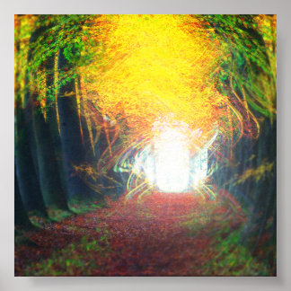 De deur binnen poster