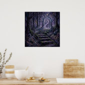 De Deur in de Dromende Bossen Wandkunst Poster (Keuken)