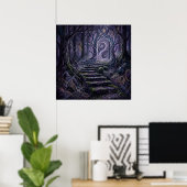 De Deur in de Dromende Bossen Wandkunst Poster (Thuiskantoor)