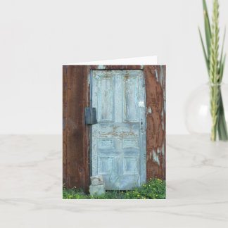 De deur Notecard Kaart