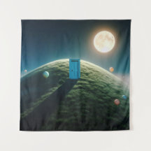 De deur onder de maan - surrealistische droomkunst