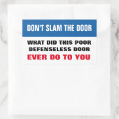 De deur rechthoekige sticker niet vastplakken (Tas)