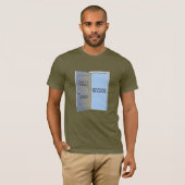 De deur staat op een kier t-shirt (Voorkant volledig)