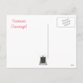 De Deur van de kerk bij Kerstmis Feestdagenkaart (Achterkant)