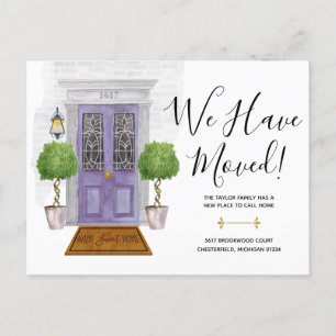 De deur van de waterverf wij hebben het Nieuwe Bri Briefkaart