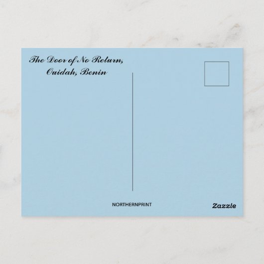 De Deur van Geen Terugkeer Ouidah Benin Briefkaart (Achterkant)