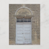 De deur van het schoolhuis briefkaart (Voorkant)