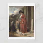 De deur van het vierkant, c.1790 (olie op het canv briefkaart (Voorkant)