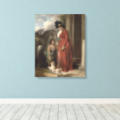 De deur van het vierkant, c.1790 (olie op het canv canvas afdruk (Insitu (Houten vloer))