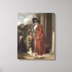 De deur van het vierkant, c.1790 (olie op het canv canvas afdruk