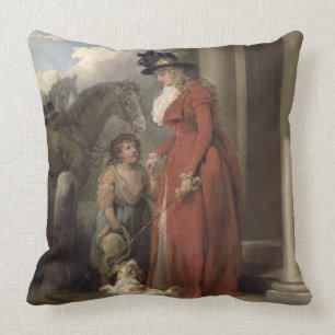 De deur van het vierkant, c.1790 (olie op het canv kussen