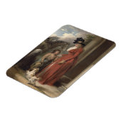 De deur van het vierkant, c.1790 (olie op het canv magneet (Linkerzijde)