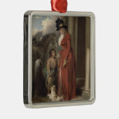 De deur van het vierkant, c.1790 (olie op het canv metalen ornament (Rechts)