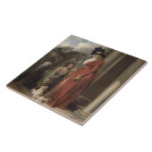 De deur van het vierkant, c.1790 (olie op het canv tegeltje (Zijkant)