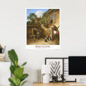 De deuren van de Cottage Poster (Thuiskantoor)