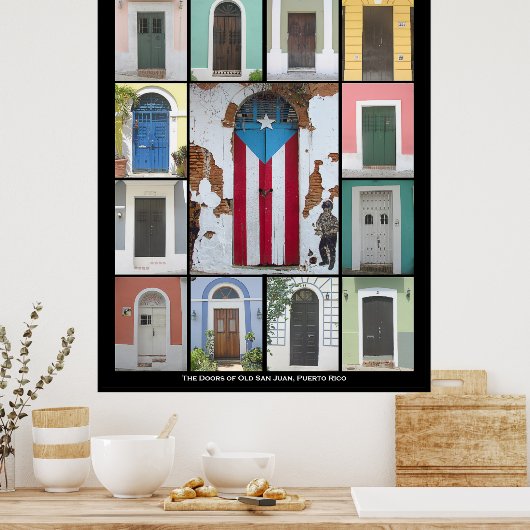 De deuren van het oude San Juan 2 Poster (Keuken)