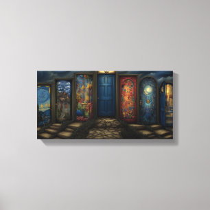 De deuren van perceptie Stretched Canvas Afdruk