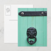 De deurklopper van de Gardner Briefkaart (Voorkant / Achterkant)