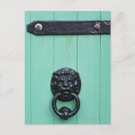 De deurklopper van de Gardner Briefkaart (Voorkant)