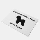 De Deurmat van "Bichon Frise" (Schuin)