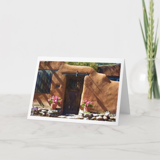 De Deuropening van Fe van de kerstman Kaart (Voorkant)