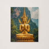 De Devata in Gouden Licht Legpuzzel (Verticaal)