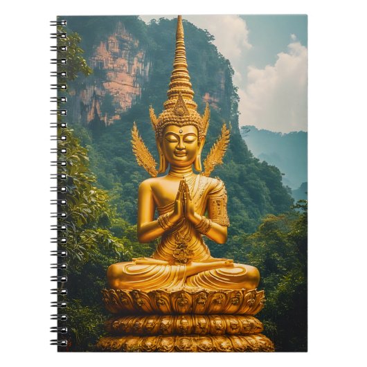 De Devata in Gouden Licht Notitieboek (Voorkant)