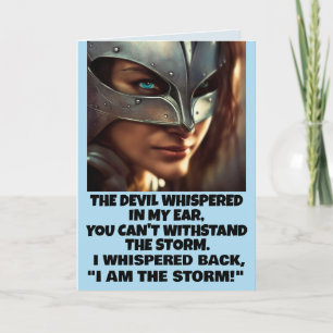 DE DEVIL DIE IN MIJN KERK WORDT GEWIST - WENSKAART KAART