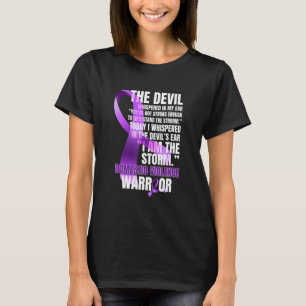 De Devil Domestic Violence Awareness Support Ribb T-shirt