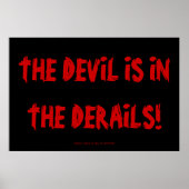 DE DEVIL IS IN DE DERAILS. POSTER (Voorkant)