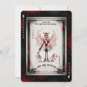 De Devil Joker Halloween-spelkaart Kaart (Voorkant)